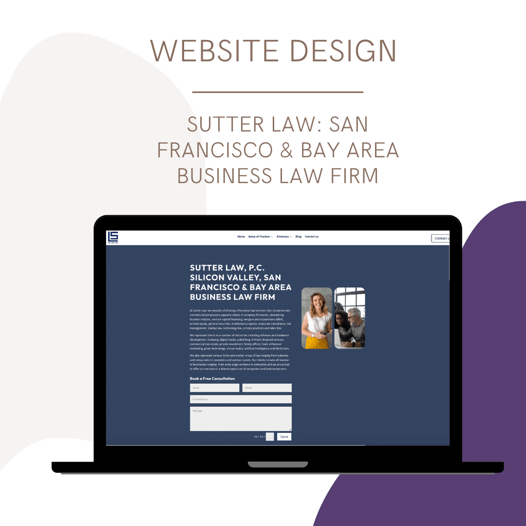 Website design Sutter law